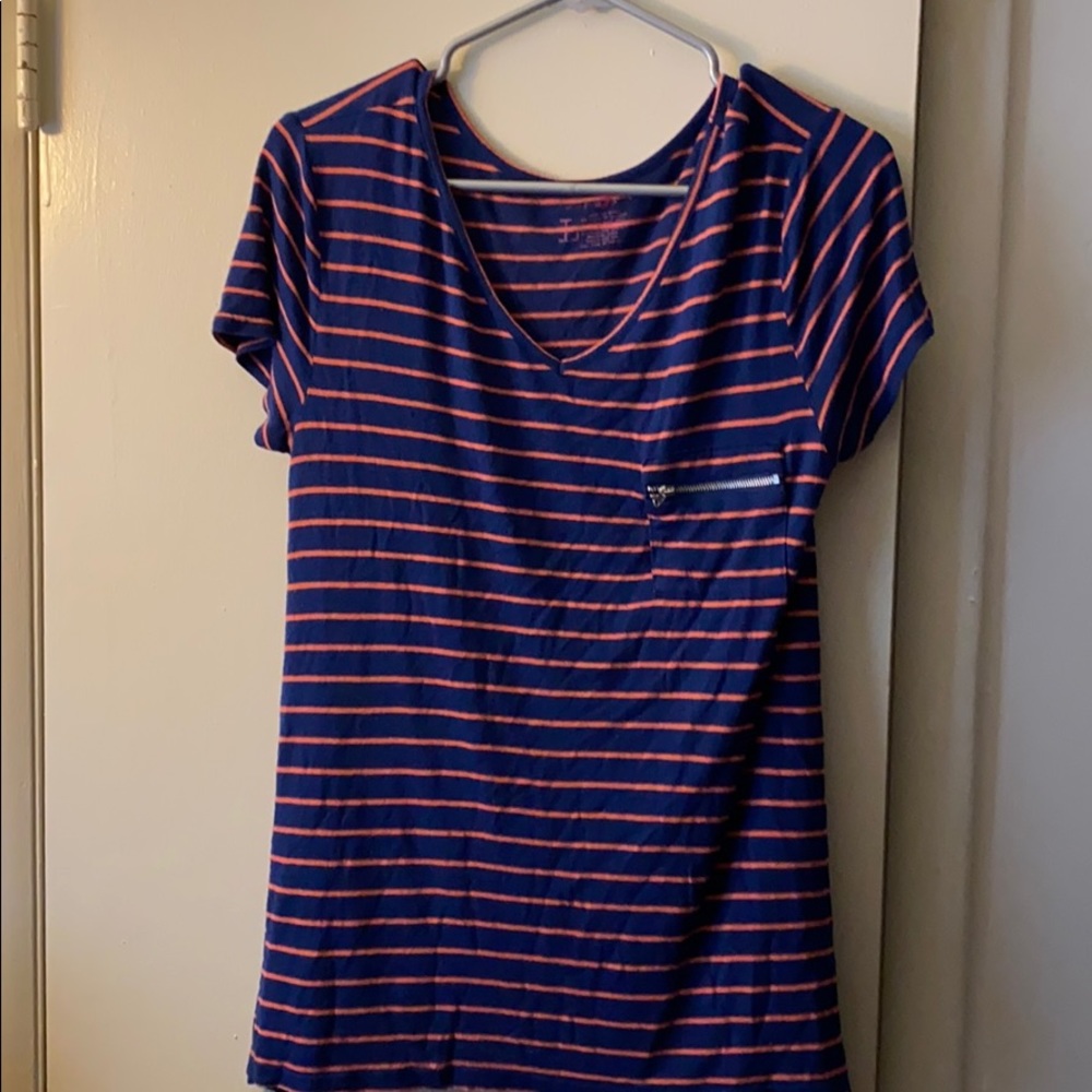 Straight blue and pink wishful shirt